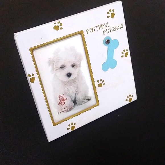 White Metal Photo Frame For Your Pets Picture - Picture 1 of 17